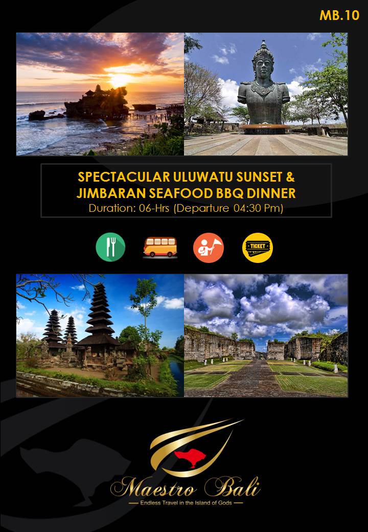Spectacular Uluwatu Sunset & Jimbaran Seafood BBQ Dinner