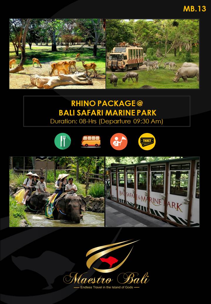 Rhino Package & Bali Safari Marine Park